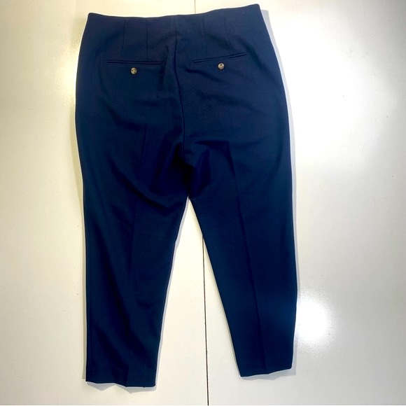 Club Monaco NavyBlue Slim Fit High Rise Stretch The Cigarette Pant Career NWT 12 - Picture 6 of 15